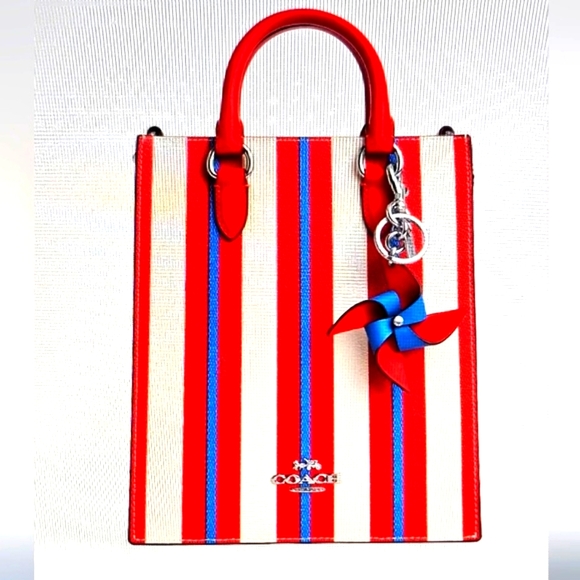 COACH PINWHEEL BAG CHARM / KEYCHAIN (NWT) - Picture 11 of 13